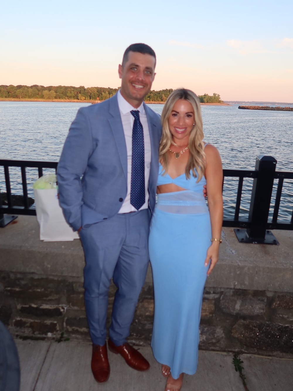 Hello Molly Sky Blue Maxi Dress with Cutout Detail